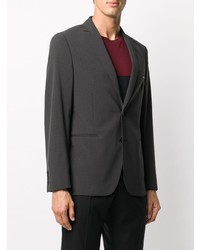 Blazer à carreaux noir Tonello