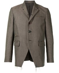 Blazer à carreaux olive Undercover