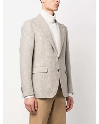 Blazer à chevrons beige Tagliatore