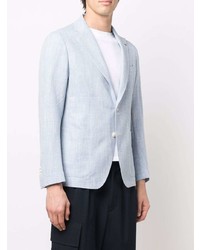 Blazer à chevrons bleu clair Tagliatore