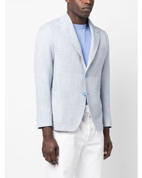 Blazer à chevrons bleu clair Tagliatore