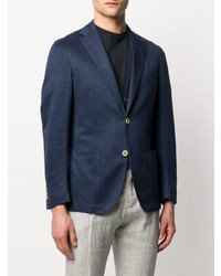 Blazer à chevrons bleu marine Eleventy