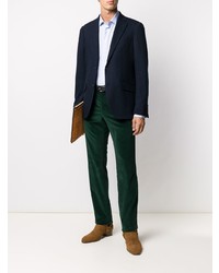 Blazer à chevrons bleu marine Etro