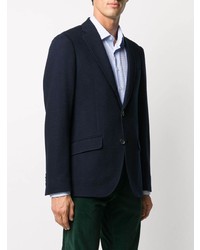 Blazer à chevrons bleu marine Etro