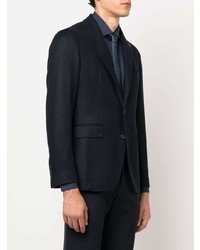 Blazer à chevrons bleu marine Tagliatore