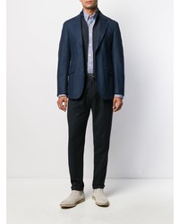 Blazer à chevrons bleu marine Hackett