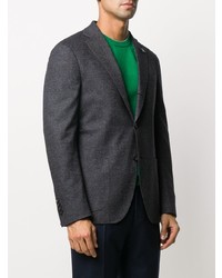 Blazer à chevrons gris foncé Lardini