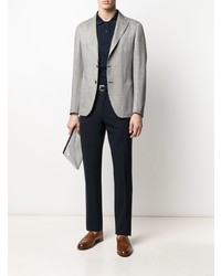 Blazer à chevrons gris Tagliatore