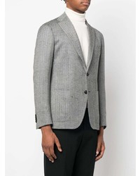 Blazer à chevrons gris Tagliatore