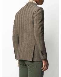 Blazer à chevrons marron Lardini