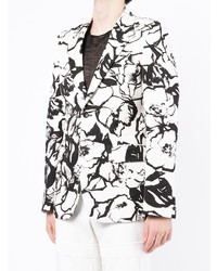 Blazer à fleurs blanc Comme Des Garcons Homme Plus