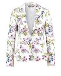 Blazer à fleurs blanc Dorothy Perkins