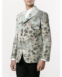 Blazer à fleurs bleu clair Gucci