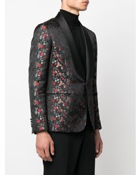 Blazer à fleurs bleu marine Reveres 1949