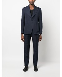 Blazer à fleurs bleu marine Lardini