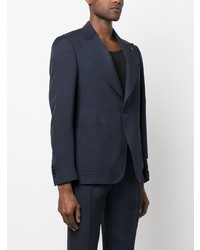 Blazer à fleurs bleu marine Lardini