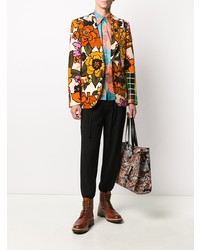 Blazer à fleurs multicolore Walter Van Beirendonck