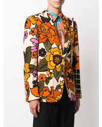 Blazer à fleurs multicolore Walter Van Beirendonck