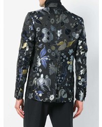 Blazer à fleurs noir Christian Pellizzari