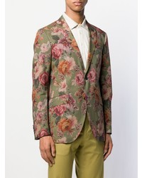 Blazer à fleurs olive Etro