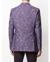 Blazer à fleurs violet Etro