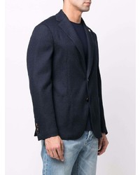 Blazer à losanges bleu marine Lardini