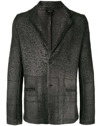 Blazer à motif zigzag gris foncé Avant Toi