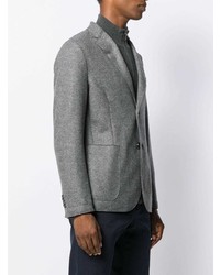 Blazer à motif zigzag gris foncé Barena