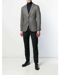 Blazer à motif zigzag gris foncé Tonello