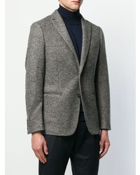 Blazer à motif zigzag gris foncé Tonello