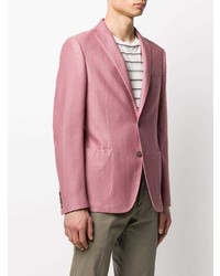 Blazer à motif zigzag rose Tonello