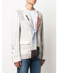 Blazer à patchwork beige Junya Watanabe MAN