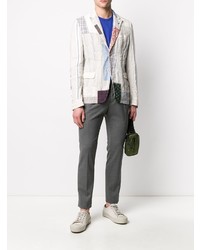 Blazer à patchwork beige Junya Watanabe MAN