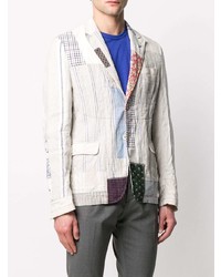 Blazer à patchwork beige Junya Watanabe MAN