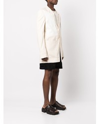 Blazer à patchwork beige Rick Owens