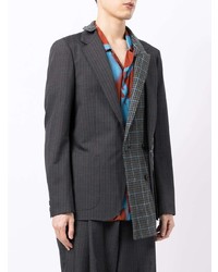 Blazer à patchwork gris foncé Kolor