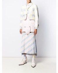 Blazer à patchwork jaune Thom Browne