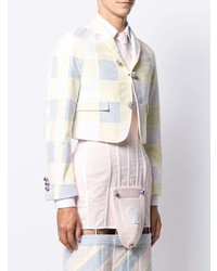 Blazer à patchwork jaune Thom Browne