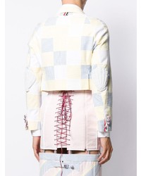 Blazer à patchwork jaune Thom Browne