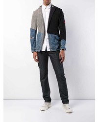 Blazer à patchwork multicolore Greg Lauren