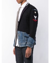 Blazer à patchwork multicolore Greg Lauren