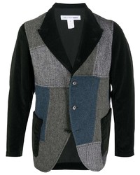 Blazer à patchwork noir Comme Des Garcons SHIRT