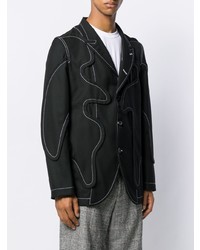 Blazer à patchwork noir Comme Des Garcons SHIRT