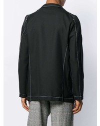 Blazer à patchwork noir Comme Des Garcons SHIRT