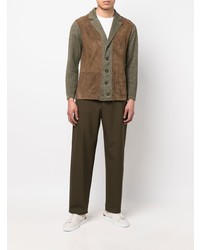 Blazer à patchwork olive Lardini