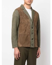 Blazer à patchwork olive Lardini