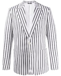 Blazer à rayures verticales blanc et noir Dolce & Gabbana
