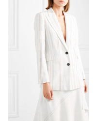 Blazer à rayures verticales blanc Roland Mouret