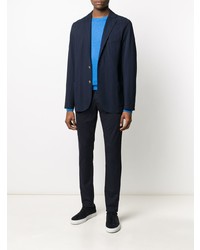 Blazer à rayures verticales bleu marine Eleventy