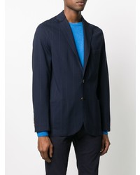 Blazer à rayures verticales bleu marine Eleventy